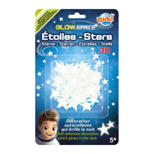 Etoiles 3D Glow Space pour Décoration Murale - Buki