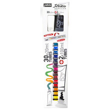 Etui 30 Tubes De 20 ml+2 Tubes 100 ml Assortis PEBEO
