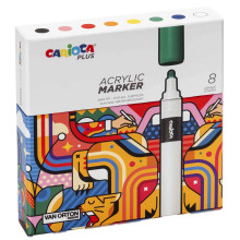 Etui de 8 Marqueurs Acryliques - Carioca