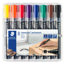Etui de 8 Marqueurs Permanent Lumocolor - Staedtler