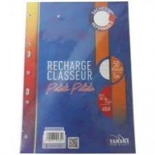 FEUILLES CLASSEUR A4 60G YAMAMA PATATI PATATA 50F