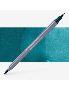Feutre Aquarelle Goldfaber Double Pointe 158 Vert De Cobalt Profond - Faber-Castell