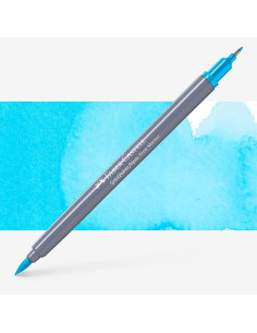 Feutre Aquarelle Goldfaber Double Pointe 245 Bleu De Manganèse - Faber-Castell