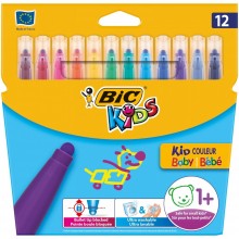 FEUTRES BIC 12 KIDS COULEUR BABY