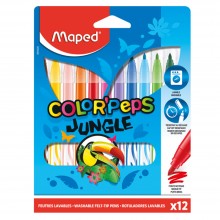 Feutres Lavable Color'Peps Jungle 12pcs - Maped
