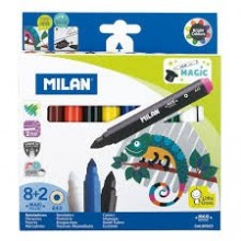 FEUTRES MILAN 8 MAXI + 2 MAGIC