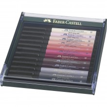 Feutres Pitt Artist Pen, Boite de 12, Couleurs Portrait - Faber-Castell