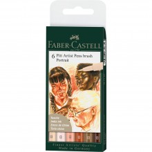 Feutres Pitt Artist Pens Brush Portrait 6pcs - Faber-Castell