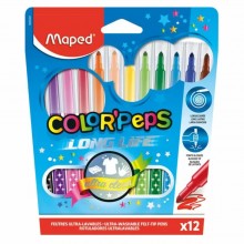 Feutres Ultra-Lavables Color'Peps LongLife 12pcs - Maped