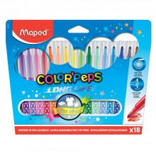 Feutres Ultra-Lavables Color'Peps LongLife 18pcs - Maped 845021