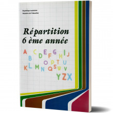 Fiche Pédagogique du Professeur - Répartition 6ème année Primaire