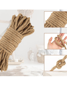 Fil de Jute Naturel 4mmx10m