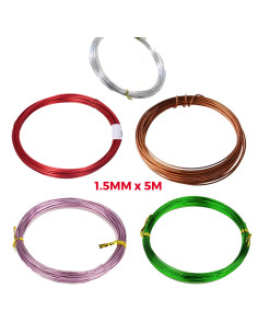 Fil Métallique Aluminium Craft 1.5mm x 5m