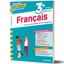Français 3ème Brevet 14/15ans - Nouveau Cahier du jour Cahier du soir - Magnard