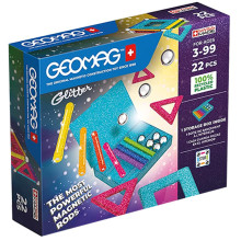 Geomag Classic Glitter Panels Recycled, 22pcs