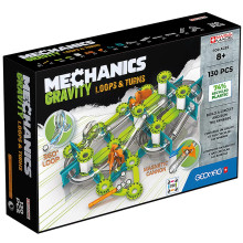 Geomag Mechanics Gravity Recycled Loops&Turns, 130pcs