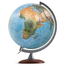 Globe Terrestre Cobalto Lumineux en Français, 25cm - Tecnodidattica