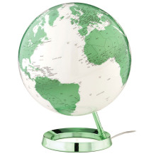 Globe Terrestre Lumineux Led 30cm, Vert - Tecnodidattica