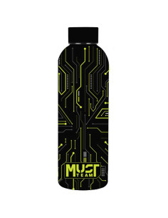Gourde en Acier Inoxydable Must Team Noir,500 Ml - Réf.587502
