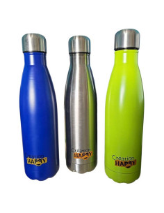 Gourde Inox Happy, Réf.Y008