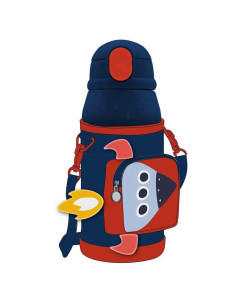 Gourde Isotherme en Acier Inoxydable avec sac Must Team 500 ml, Espace