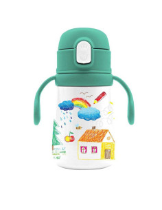 Gourde Isotherme en Acier Inoxydable Must Team 350 ml, Happy Doodle