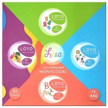 Grand Loto 4en1 Chiffres Lettres Saisons & Fruits Légumes - Lisa Toys