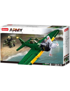 Jeu de Construction Army Avion de Combat, 532 pcs - Sluban