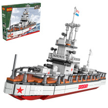 Jeu de Construction Navire Marin Akov Battleship 760pcs - COGO