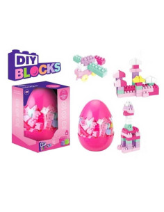 Jeu de Construction Oeuf Surprise, 82 Pcs