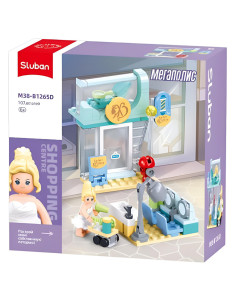 Jeu de construction Shopping Centre Salon de beauté & coiffure 107 pcs - Sluban