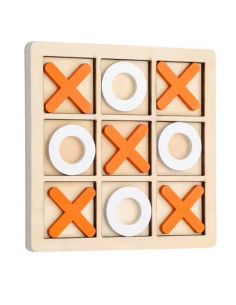 Jeu de Morpion en Bois XOXO Design Scandinave, PM
