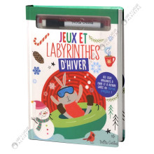 Jeux Et Labyrinthes D'hiver, Avec Un Crayon Effaçable - Petits Génies