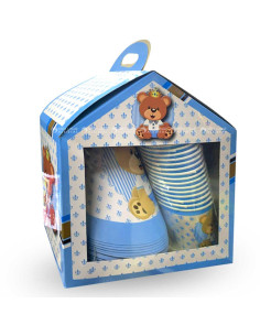 Kit d'Anniversaire Thème, Ours Bleu