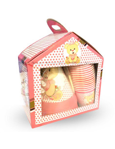 Kit d'Anniversaire Thème, Ours Rose