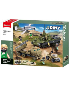 Kit de Construction Armée Militaire en Briques, 579 Pcs - Sluban