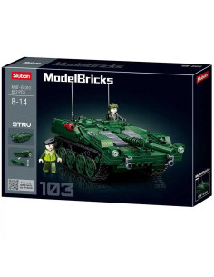 Kit de Construction Char Militaire STRV en Briques, 692 Pcs - Sluban