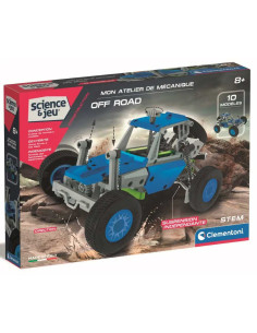 Kit de Construction Mon Atelier de Mécanique Off Road,10 Modèles - Clementoni