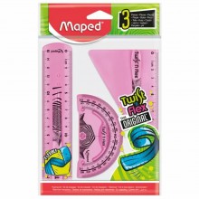 Kit de Traçage Twist'n Flex 3pcs 15cm Maped - Réf.895024