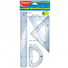 Kit Géométrique 4pcs 30cm Maped - Réf.242830