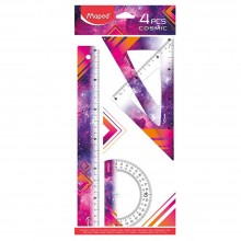 Kit Géométrique 4pcs Cosmic 30cm Maped - Réf.981731
