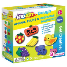 Kit Pâtes à Modeler avec Accessoires Animal, Fruits et Vegetable - KidArt