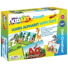 Kit Pâtes à Modeler avec Accessoires Learn Alphabet - KidArt