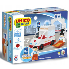 Lego Ambulance UnicoPlus 19pcs, Ucar Oyuncak - Réf.8543-0000