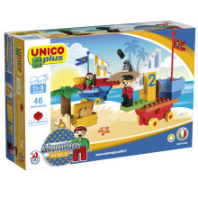 Lego Bateau Pirate UnicoPlus 46pcs, Ucar Oyuncak - Réf.8624-0000