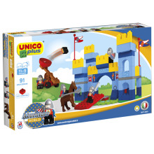 Lego Chateau UnicoPlus 91pcs, Ucar Oyuncak - Réf.8571-0001