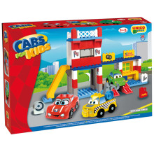 Lego Garage de Service Kids Car 108pcs, Ucar Oyuncak - Réf.8563-OCAR