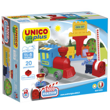 Lego Station de Train UnicoPlus 20pcs, Ucar Oyuncak - Réf.8547-0000