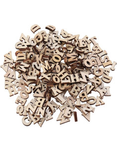 Lettres Alphabet Bois Naturel (A à Z)