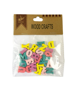 Lettres Alphabet en Bois Coloré (A à Z)